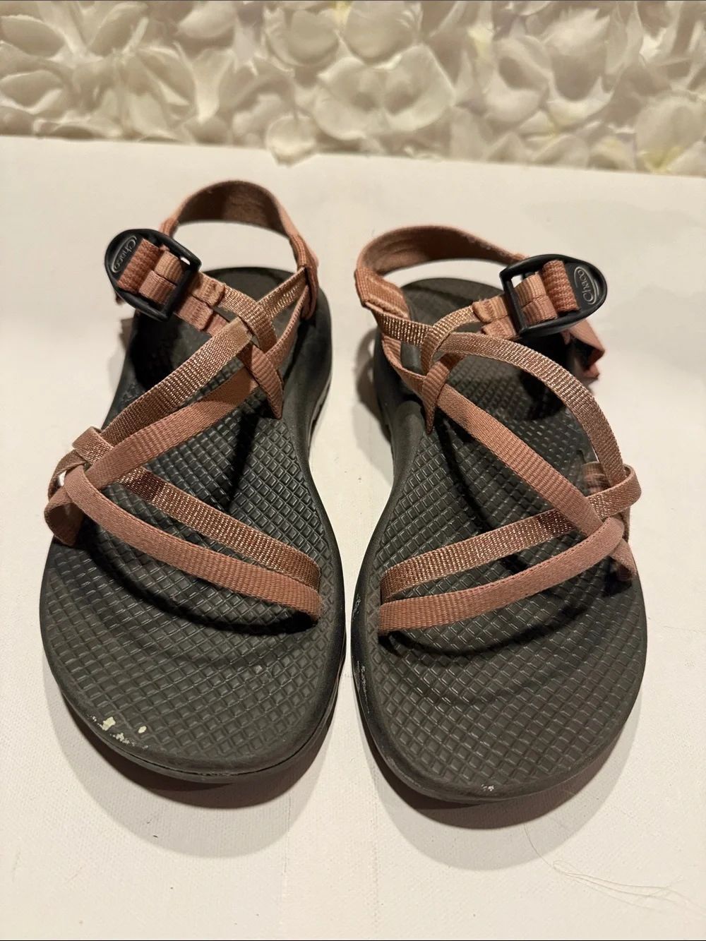 Chaco Women's Strappy Sandal in Rose Pink and Black